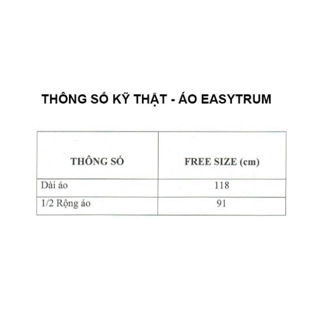 Áo Mưa Bít 1 Người Trùm Đầu EASYTRUM, GIÁ SỈ, RANDO Chính Hãng, Nhựa Trong Thời Trang Siêu Nhẹ Không Thấm Nước