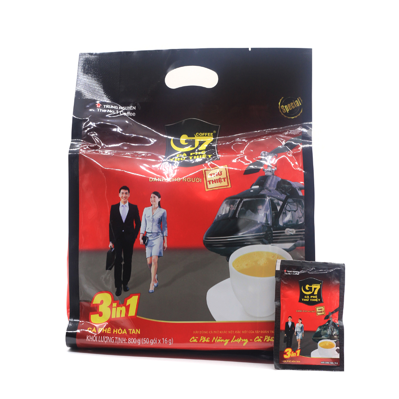 Combo 2 Bịch Cà phê hòa tan G7 Trung Nguyên 3in1 - Bịch 50 Gói( CHÍNH HÃNG)
