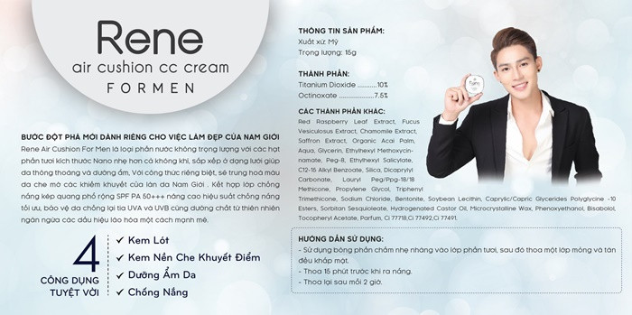 Káº¿t quáº£ hÃ¬nh áº£nh cho rene air cushion cc cream