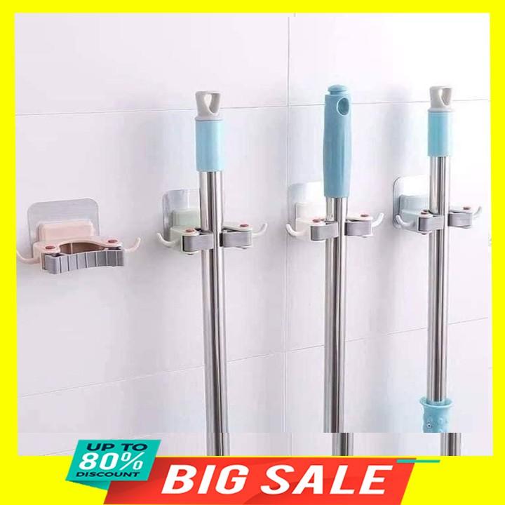 Móc dán tường siêu dính đa năng treo đồ, kẹp chổi 6,5 x 7cm bền, đẹp, tiện lợi