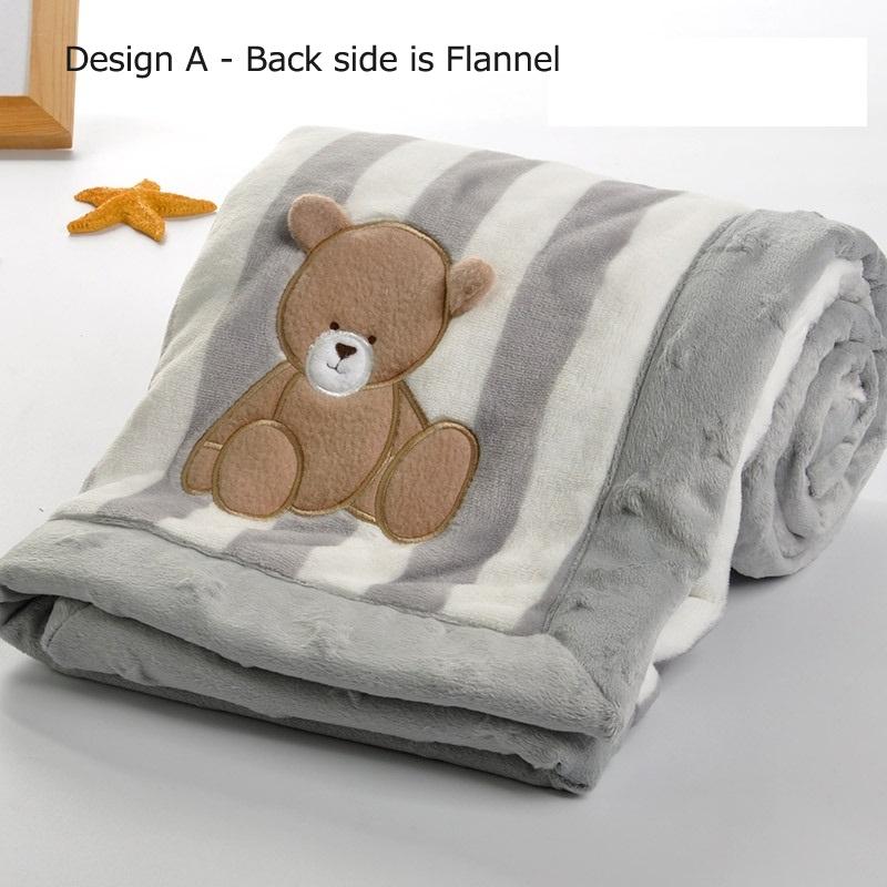 Hoạt Hình Cho Bé Chăn Làm Dày 2 Lớp Dép Nỉ Ấm Áp Đầm Bao Da Mềm Mại Có Quấn Sơ Sinh Trẻ Em Chăn Ga Gối Bebe Chăn