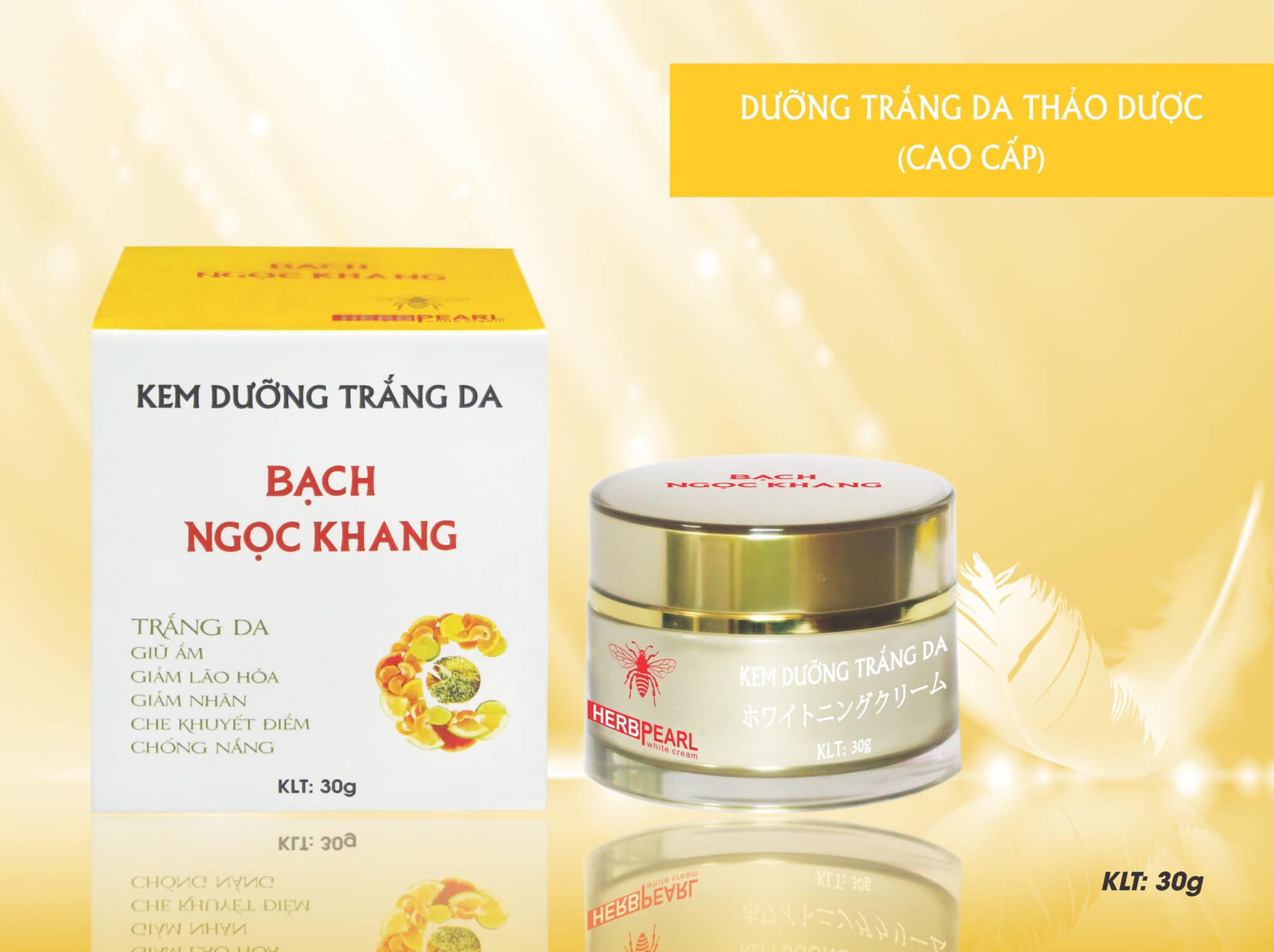 Kem Dưỡng Trắng Da  Bạch Ngọc Khang Thảo Dược 30g