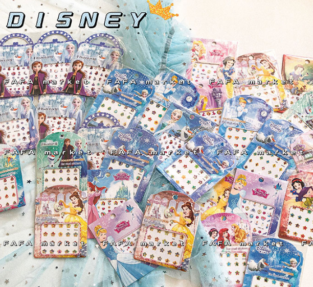 Combo 5 tờ Nail Sticker ngẫu nhiên , miếng dán móng tay hoạt hình đủ kiểu Frozen Princess Pony Toy Sofia Kitty cho trẻ em 002
