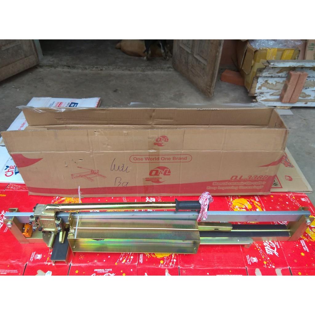 Máy cắt gạch siêu cứng bàn đẩy QL 3388 - Hàng cao cấp Trung Quốc, có  giàn bi tỳ 3 chân đúc bằng thép  cứng cá