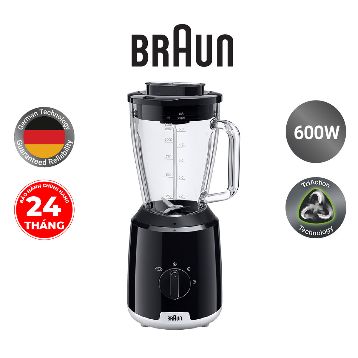 Máy xay sinh tố Braun JB1050BK - Hàng chính hãng