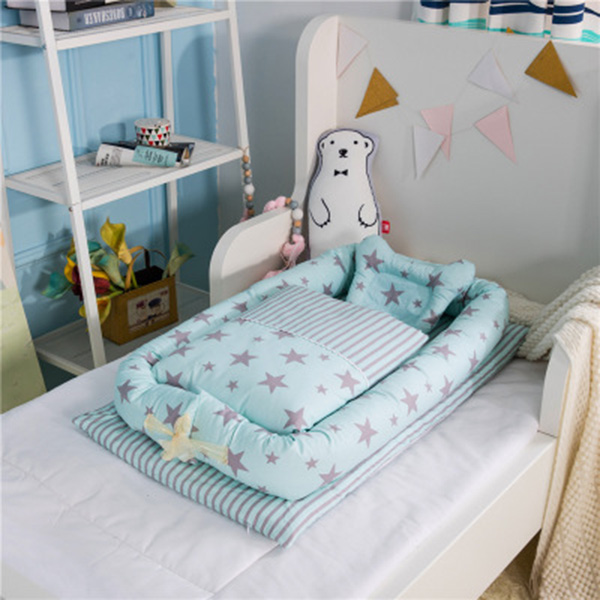 Combo giường nệm cho bé Hinata N01 - Không kèm chăn