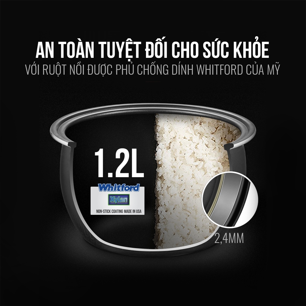 Nồi cơm điện tử Elmich RCE-1789 - Hàng chính hãng