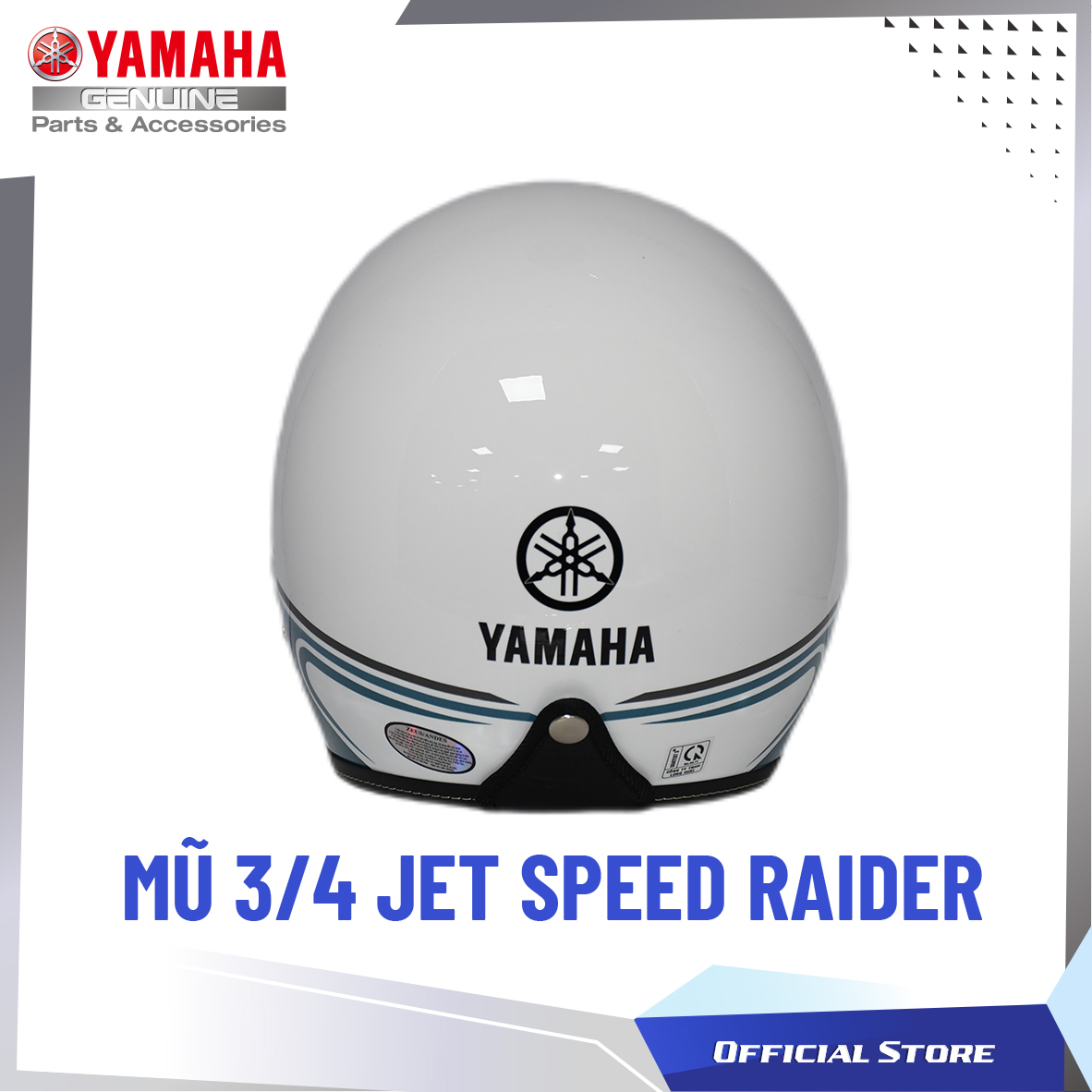 MŨ 3/4 JET SPEEDRAIDER IVORY