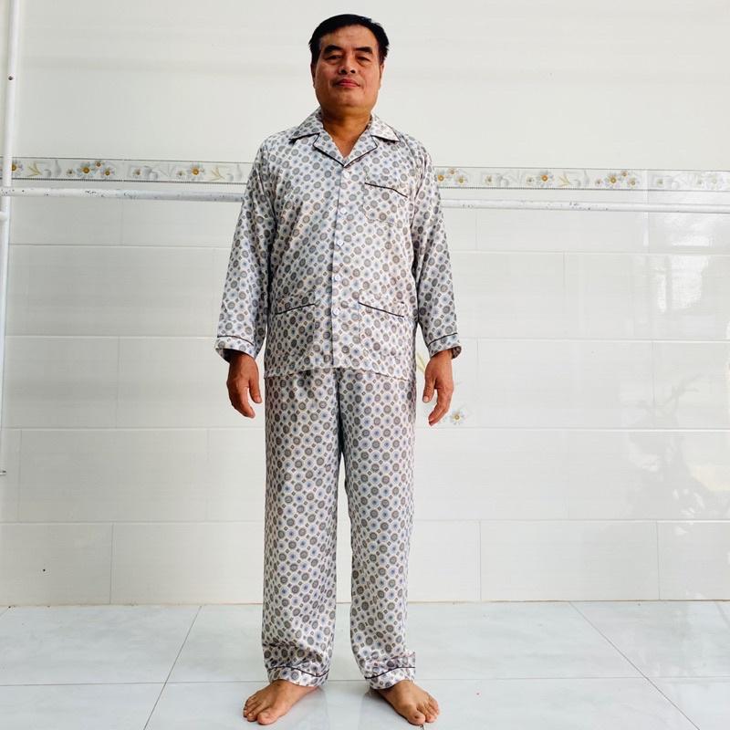Đồ Bộ Pijama Nam Pilama Phi Bóng Trung Niên Sang Trọng Bigsize