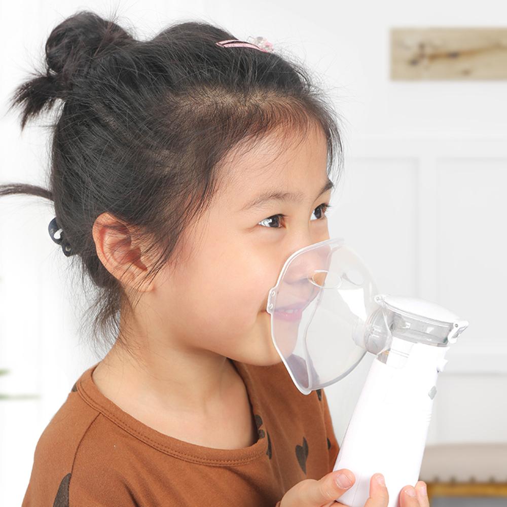 Máy phun sương siêu âm mini Máy phun sương cầm tay gia dụng Dung tích 10ml Bộ phân phối chất lỏng với mặt nạ có thể thay thế cho người lớn và trẻ em