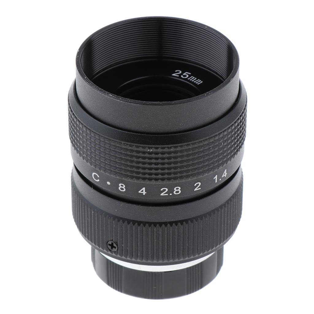 25mm f/1.4 TV Lens Manual Focus for C-Mount Mirrorless Camera