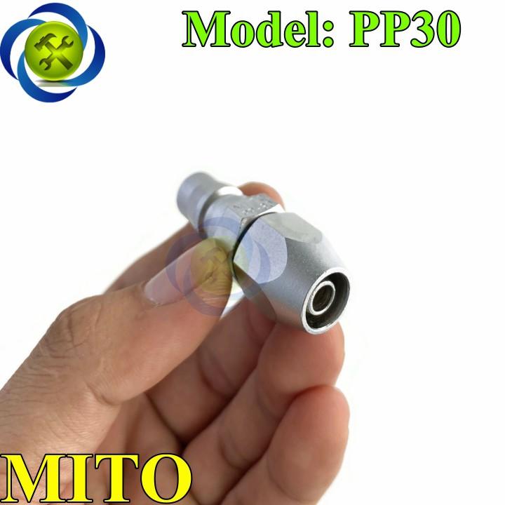 Đầu nối hơi ống nhựa Mito PP30 Plug 6.5 x 10 Hose (đầu đực)