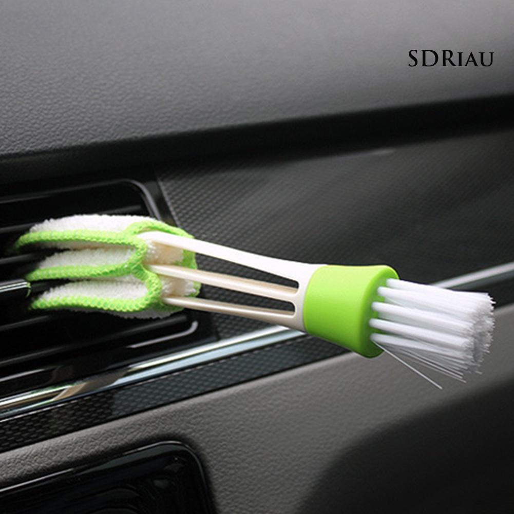 Dụng Cụ Vệ Sinh Lỗ Thông Gió Xe Hơi Hai Đầu Bằng Vải Sợi Nhỏ