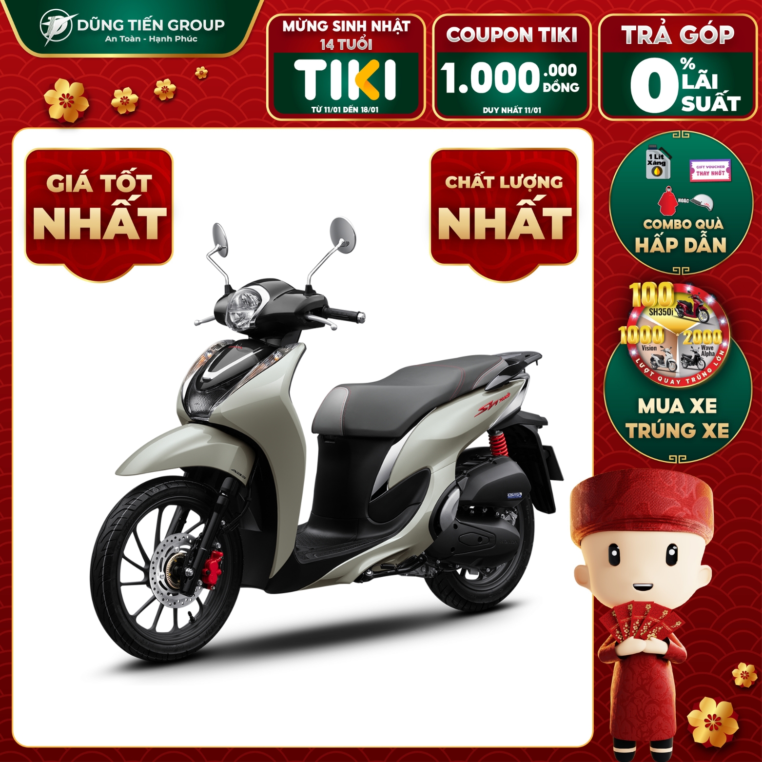 Xe Máy Honda SH Mode 125cc 2024 - Phiên Bản Thể Thao