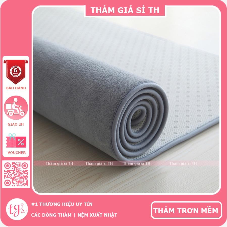 Thảm Nhung Tròn Cao Cấp (12 MÀU) | 80cm, 1m, 1m2 | Thảm Lông Tròn Trang Trí Có Đế Chống Trượt -  Cam Kết Không Xổ Lông