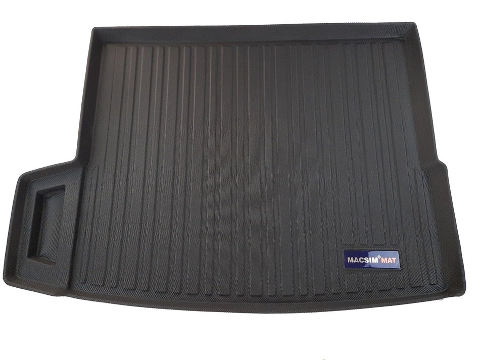 Thảm lót cốp xe ô tô BMW X1/F48 2016-2018 nhãn hiệu Macsim chất liệu TPV cao cấp màu đen (177)