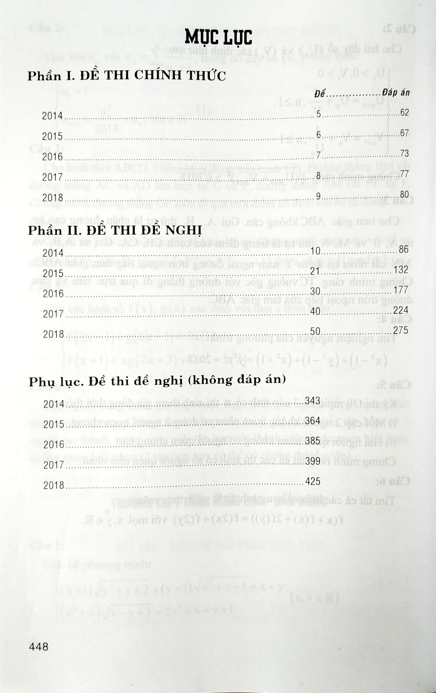 Tổng Tập Đề Thi Olympic 30 Tháng 4 Toán 11 (Từ Năm 2014 Đến Năm 2018) (Tái Bản)