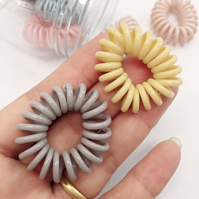 Hộp meka 10 chun cột tóc dạng lò xo