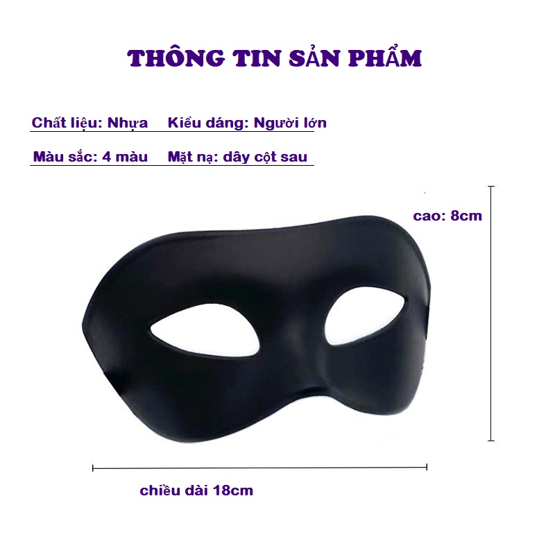 Mặt nạ hóa trang Hallowwen dự tiệc nhiều màu