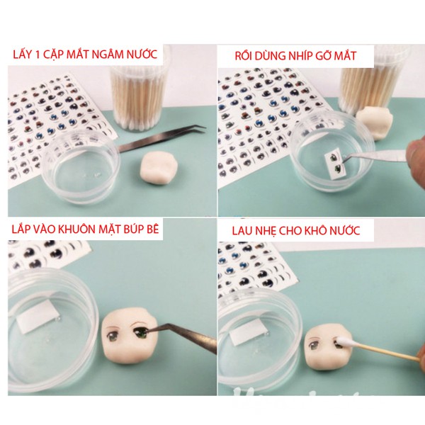 Khuôn Ép Mặt Búp Bê Tượng Chibi Đất Sét Nhật Thái số 2