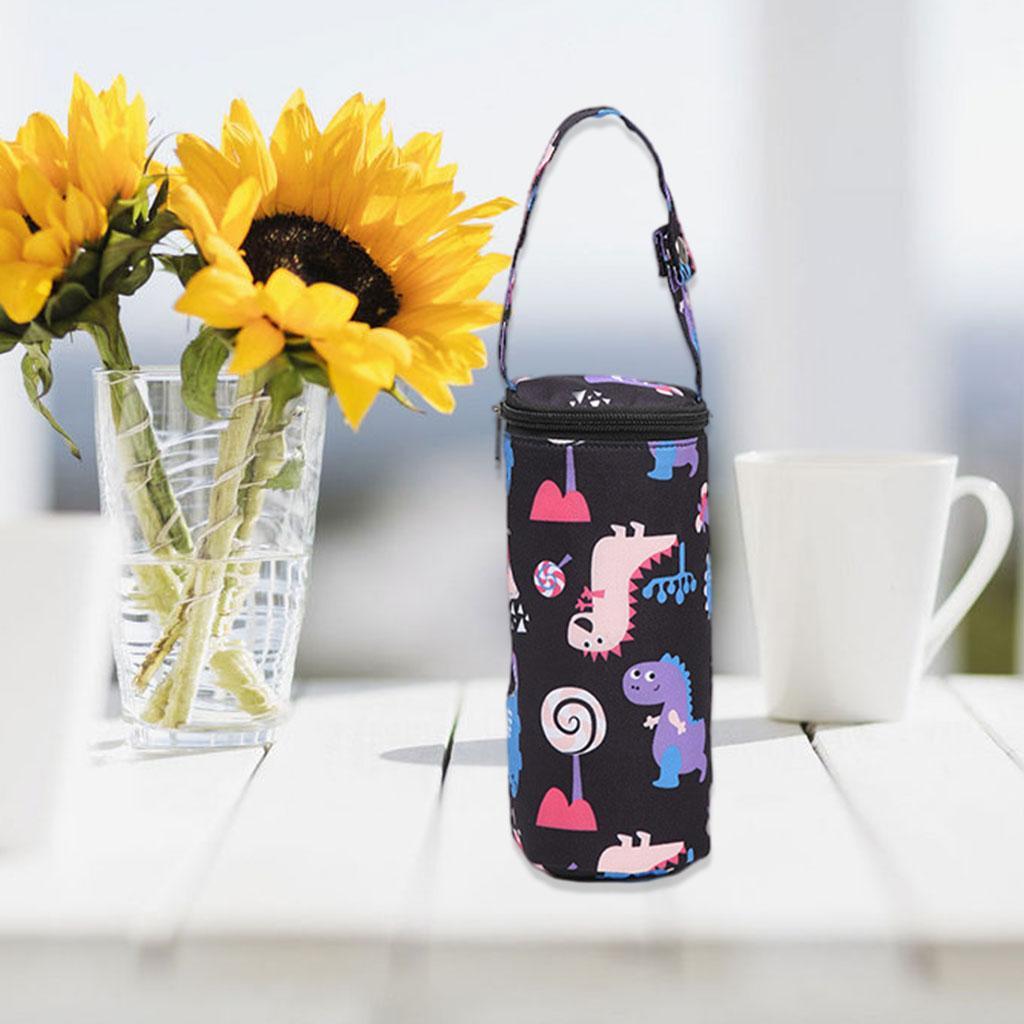 2 x Portable Insulated Baby Bottle Bag Reusable for Daycare Travel Carrier