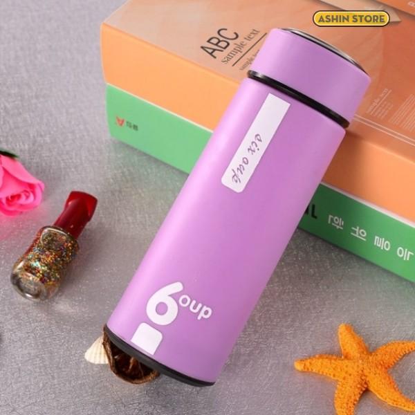 Bình Nước Thủy Tinh 6oup Bọc Nhựa 450ml Tiện Ích
