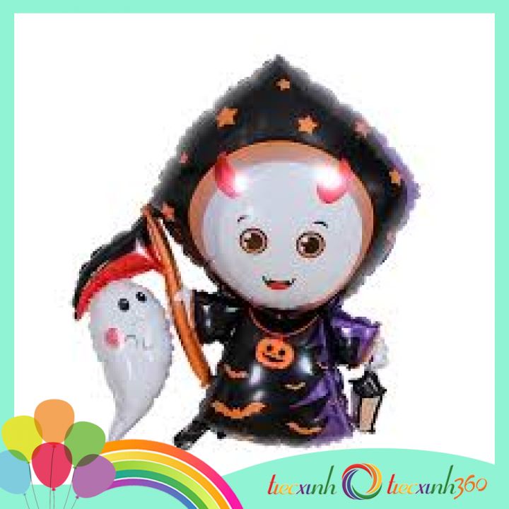 Bong bóng thần chết chibi trang trí Halloween