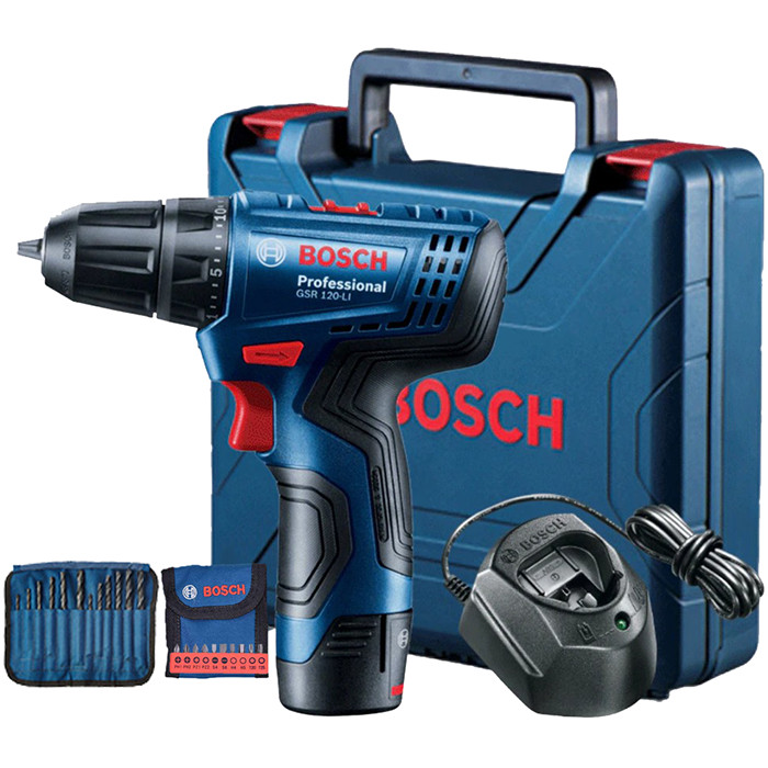 Máy Khoan Vặn Vít Dùng Pin Bosch GSR 120 GEN II (1 Pin, 1 Sạc)