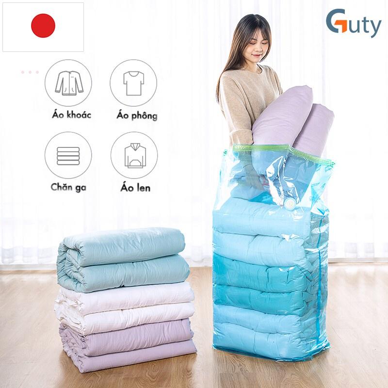 Set 8 túi hút chân không dùng để cất quần áo, đựng chăn màn , mang du lịch bảo vệ đồ dùng tặng kèm bơm tay