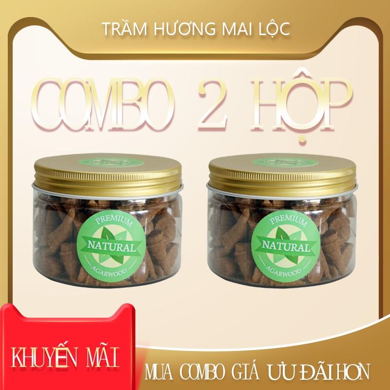 Nụ trầm hương mini cao cấp Hộp Vàng Combo 2 hộp