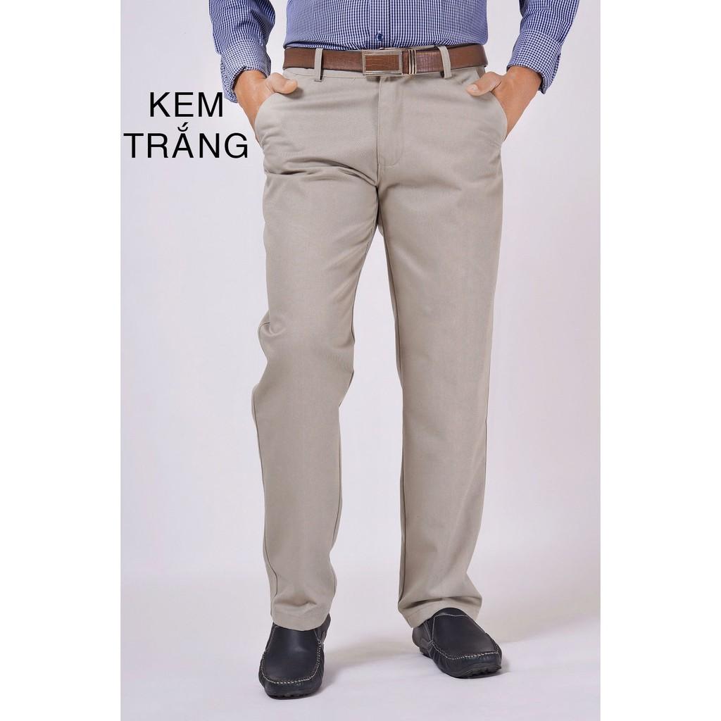 Quần kaki trung niên nam vải đẹp , không ra màu
