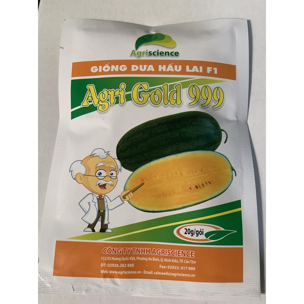 Hạt Giống Dưa Hấu Ruột Vàng AGRI GOLD 999 - )