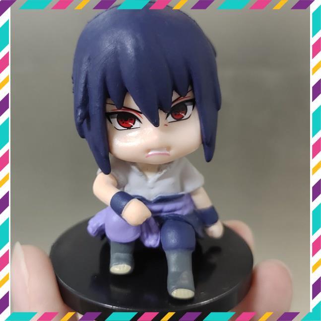 Mô Hình Naruto ChiBi, Bộ 6 Nhân Vật Naruto, Kakashi, Itachi, Sasuke, Garaa, Siêu Đẹp - Figure Anime Naruto