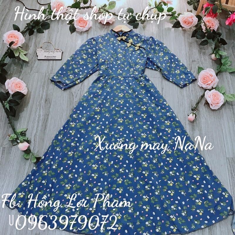 Đầm cổ tàu form xoè dễ thương