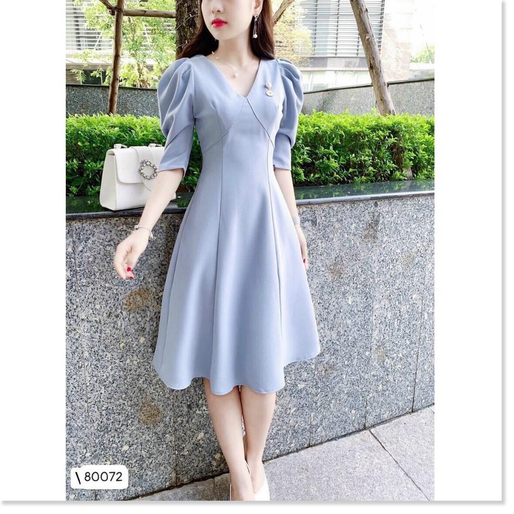 ĐẦM UMI XINH XẮN,HỌA TIẾT TRƠN NHƯNG KHÔNG KÉM PHẦN SANG TRỌNG THỜI TRANG MỚI KME
