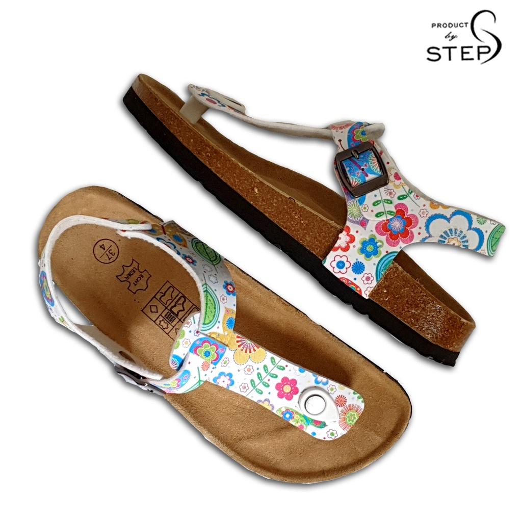 Giày đế trấu EVA in hoa văn quai kẹp bản (size 35-39
