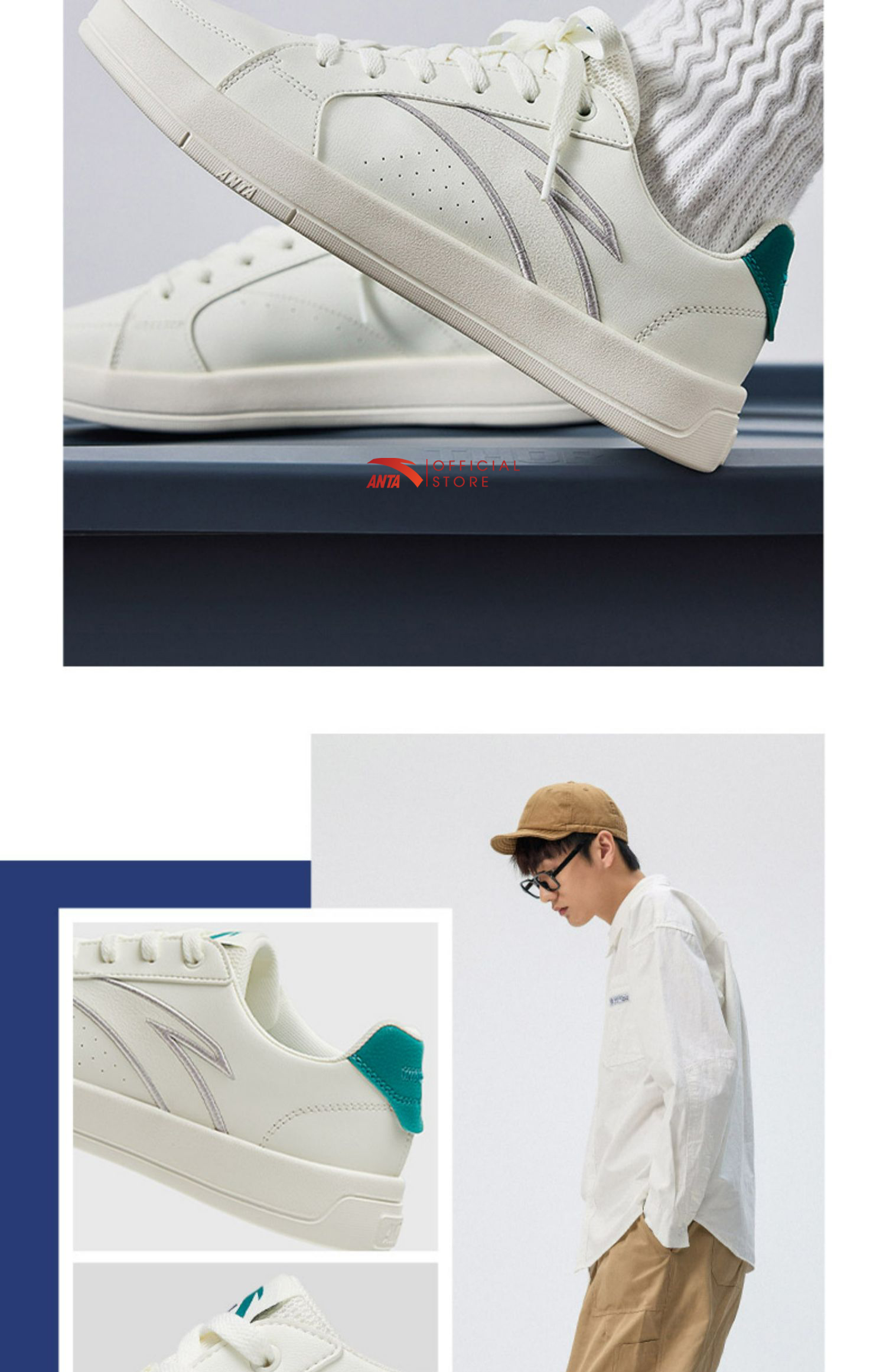 Giày sneaker thể thao nam X-Game Shoes-Ivory Anta 812328012