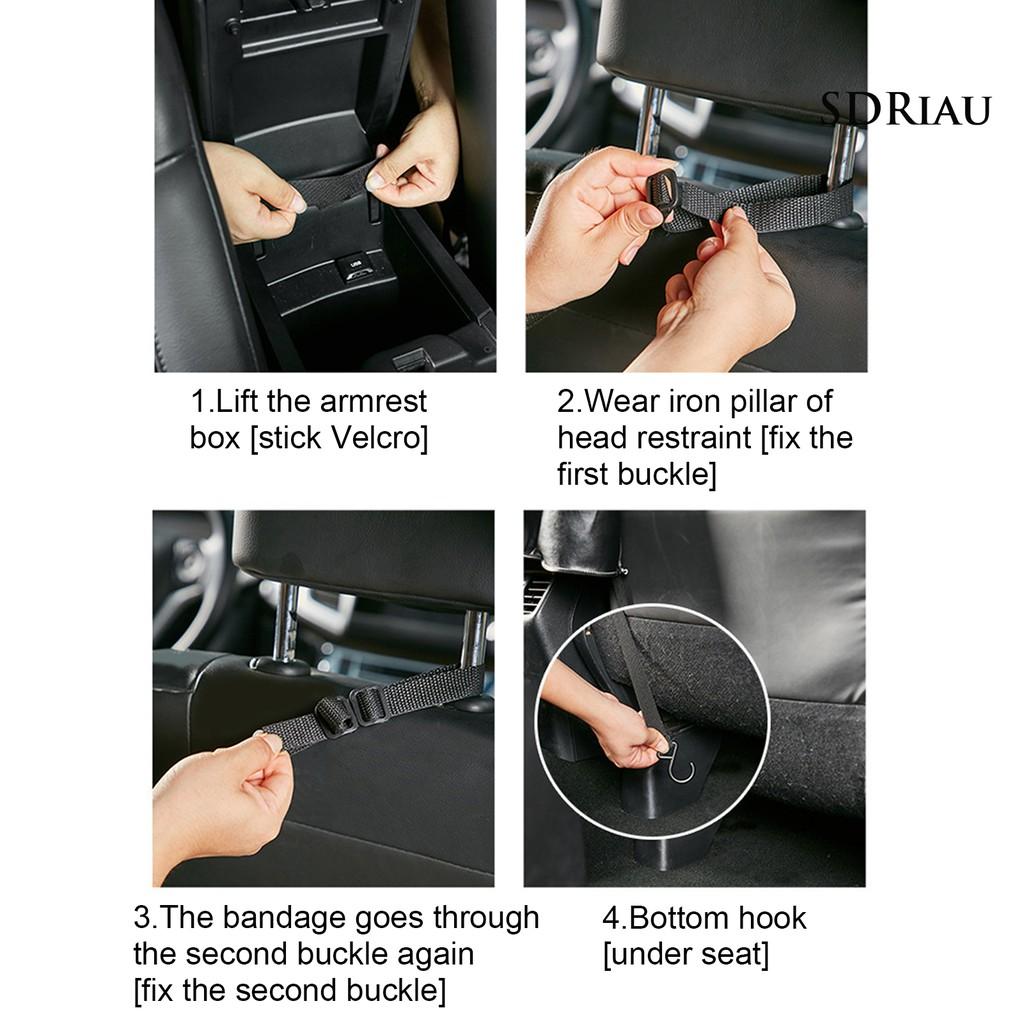 Túi Giả Da Nhiều Ngăn Đựng Đồ Treo Sau Ghế Xe Hơi Tiện Dụng