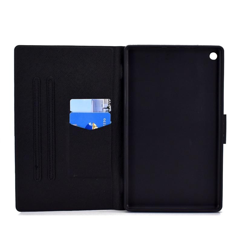 Bao Da Họa Tiết Mèo Dễ Thương Cho Amazon Kindle Fire Hd8 Hd 8 2018 2017 2016 8.0 "