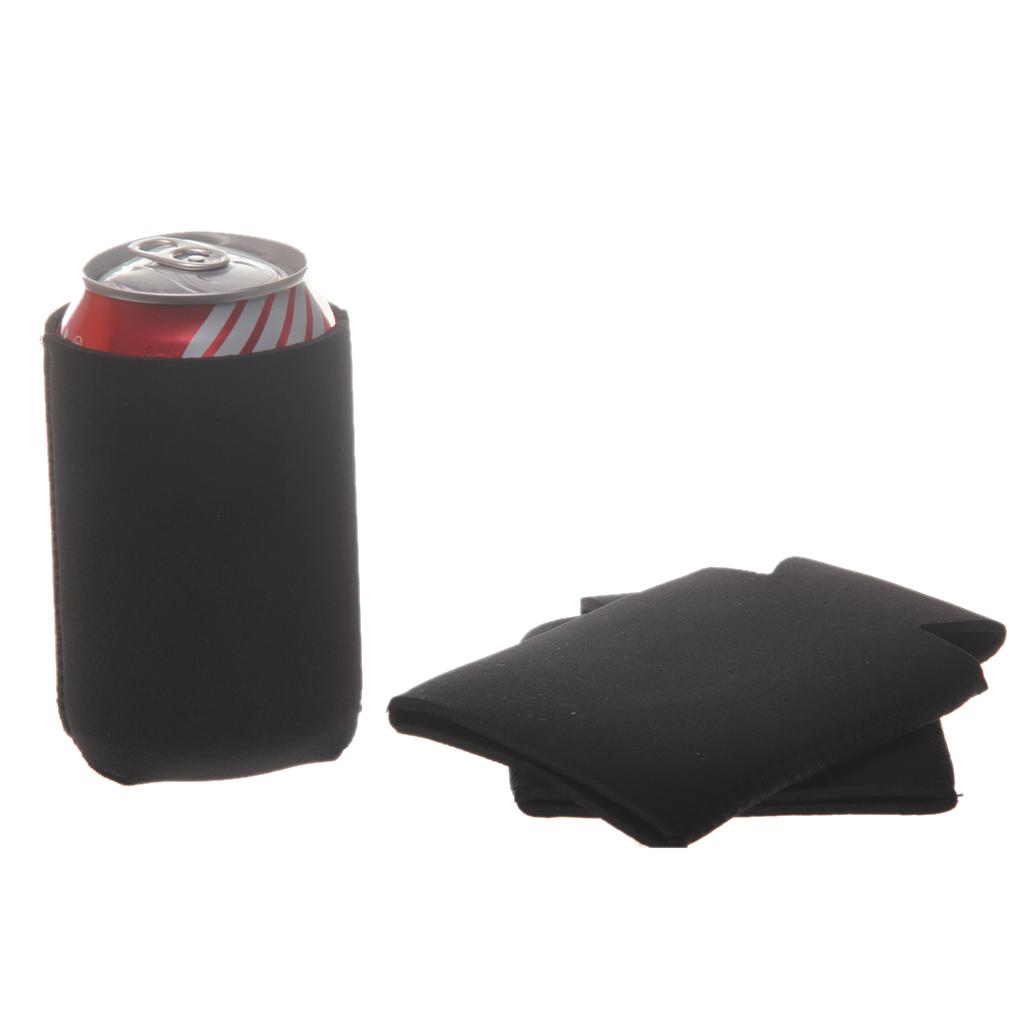 40pcs Stubby Beer Bottle Can Cooler Sleeve Holder Wedding Favor Black