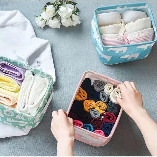 Giỏ Vải Đựng Vật Dụng Tiện Lợi Xinh Xắn