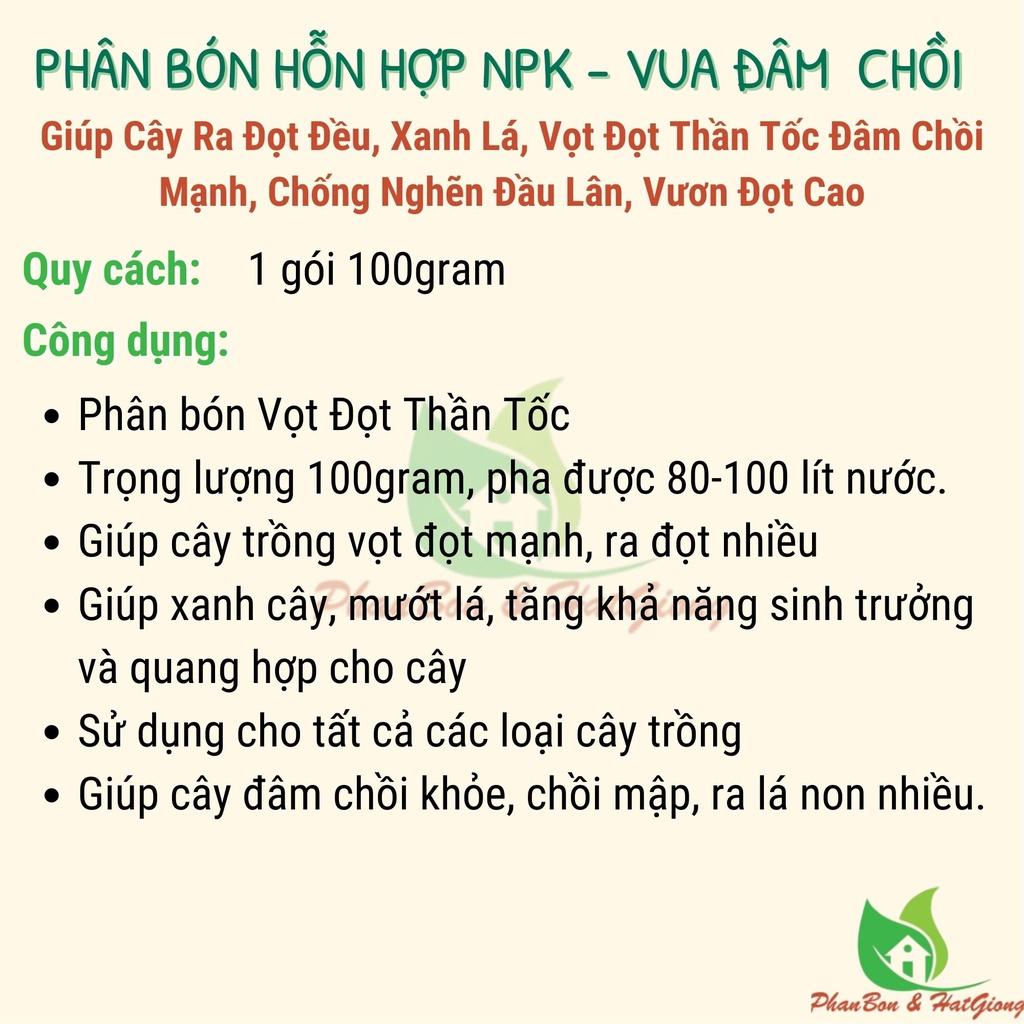 Phân Bón Vua Đâm Chồi Giúp Ra Đọt Đều, Xanh Lá, Vọt Đọt Thần Tốc, Phân Bón Hoa Mai, Hoa Hồng, Cây Cảnh