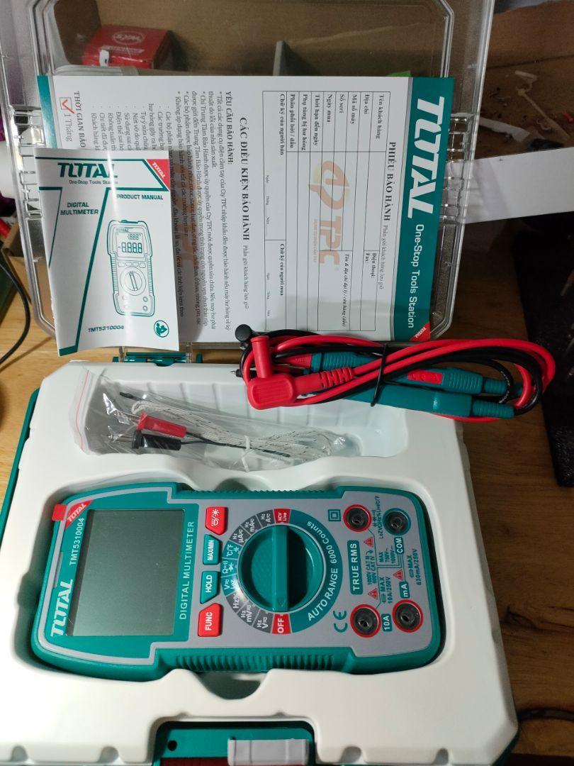 ĐỒNG HỒ VẠN NĂNG KỸ THUẬT SỐ 6V TOTAL TMT5310004 - HÀNG CHÍNH HÃNG