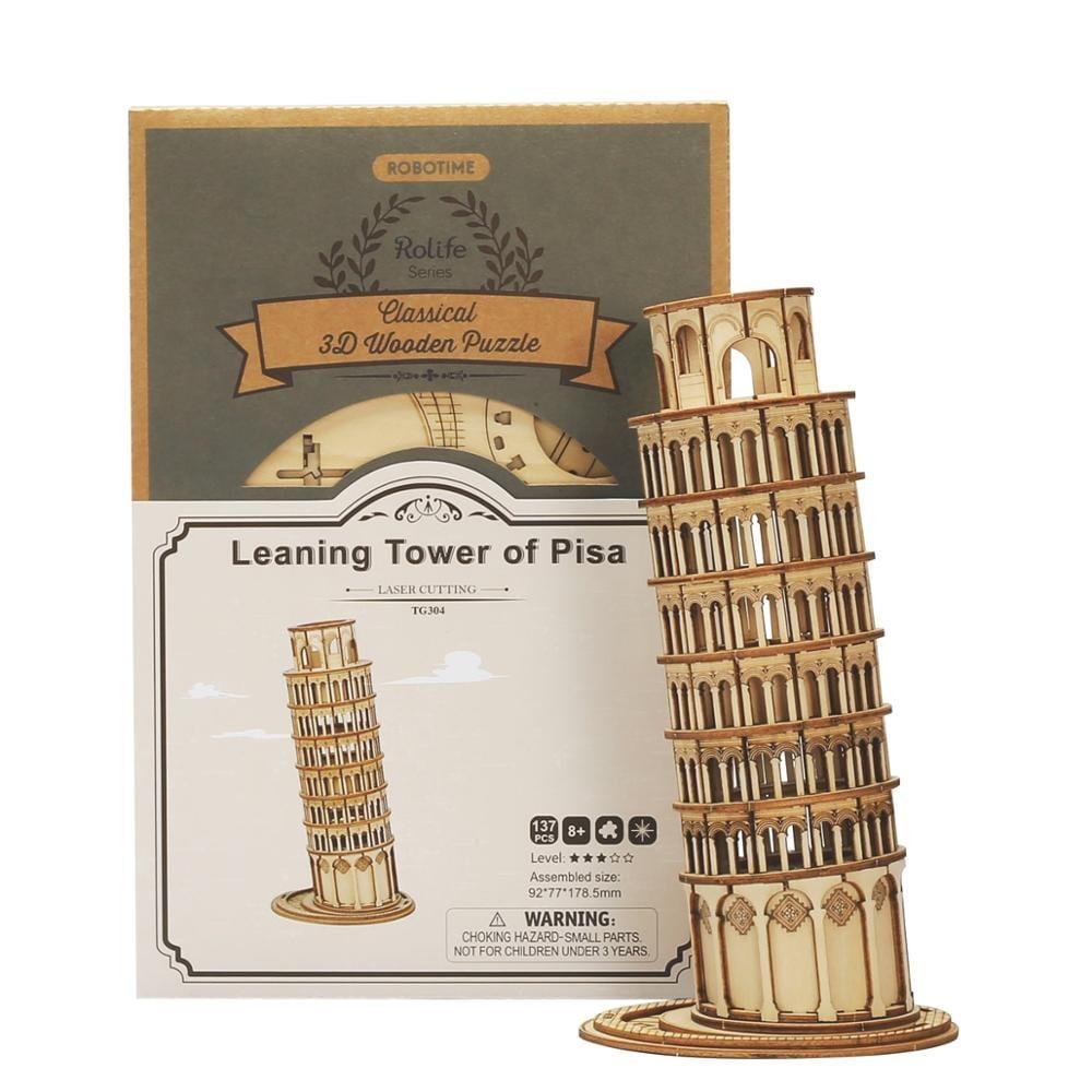 Mô hình gỗ 3D lắp ráp tháp nghiêng Piza Leaning Tower