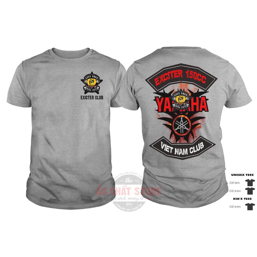 Áo Thun Biker Exciter Yamaha Club | Áo Biker Đi Phượt | Racing Tshirt