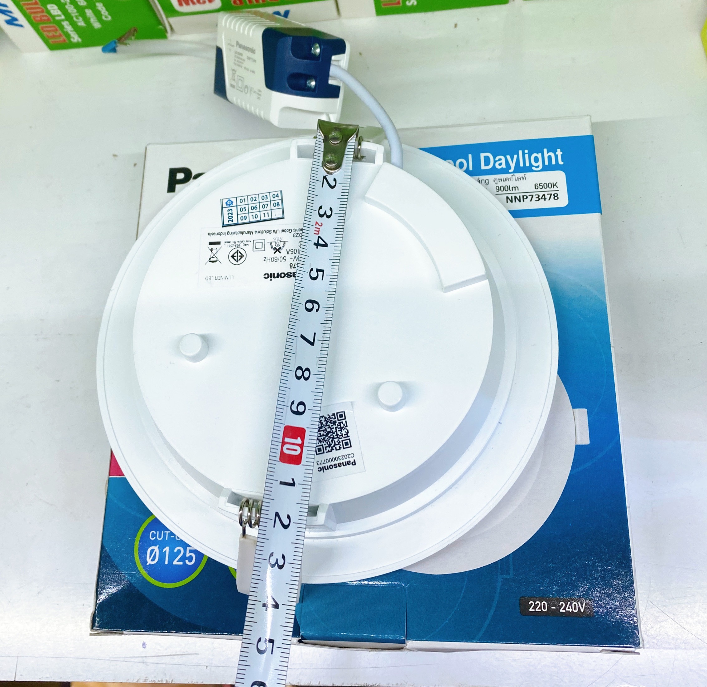 Đèn LED âm trần Downlight Panasonic Neo Slim Loại đơn sắc Công suất (6W,9W,12W) siêu mỏng nguồn rời, ánh sáng Trắng 6500K, Trung tính 4000K, Ấm 3000K