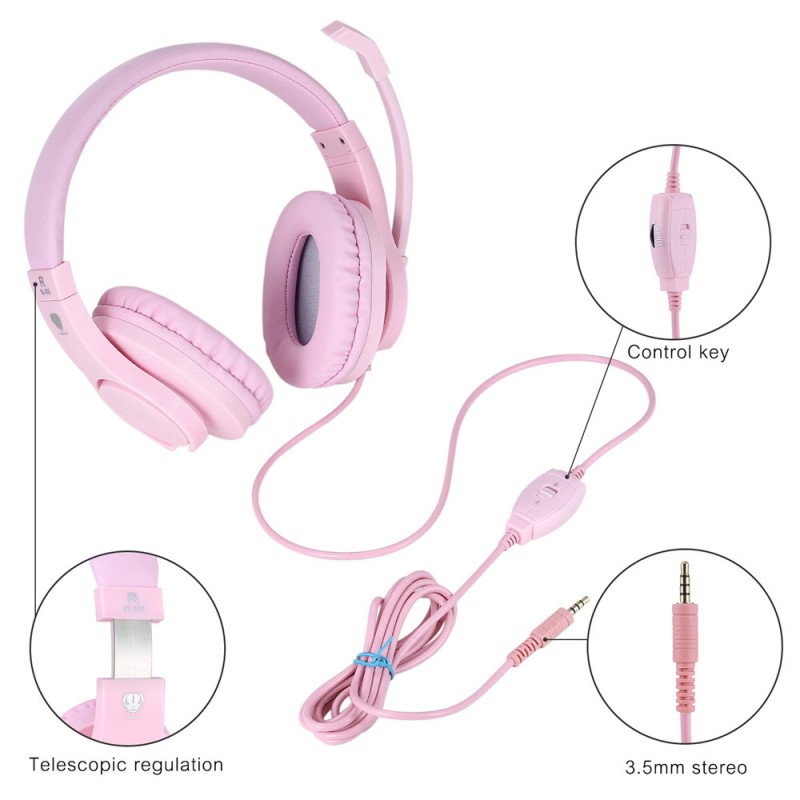 Tai Nghe Gaming Headset SL-300 Pink (Màu Hồng)