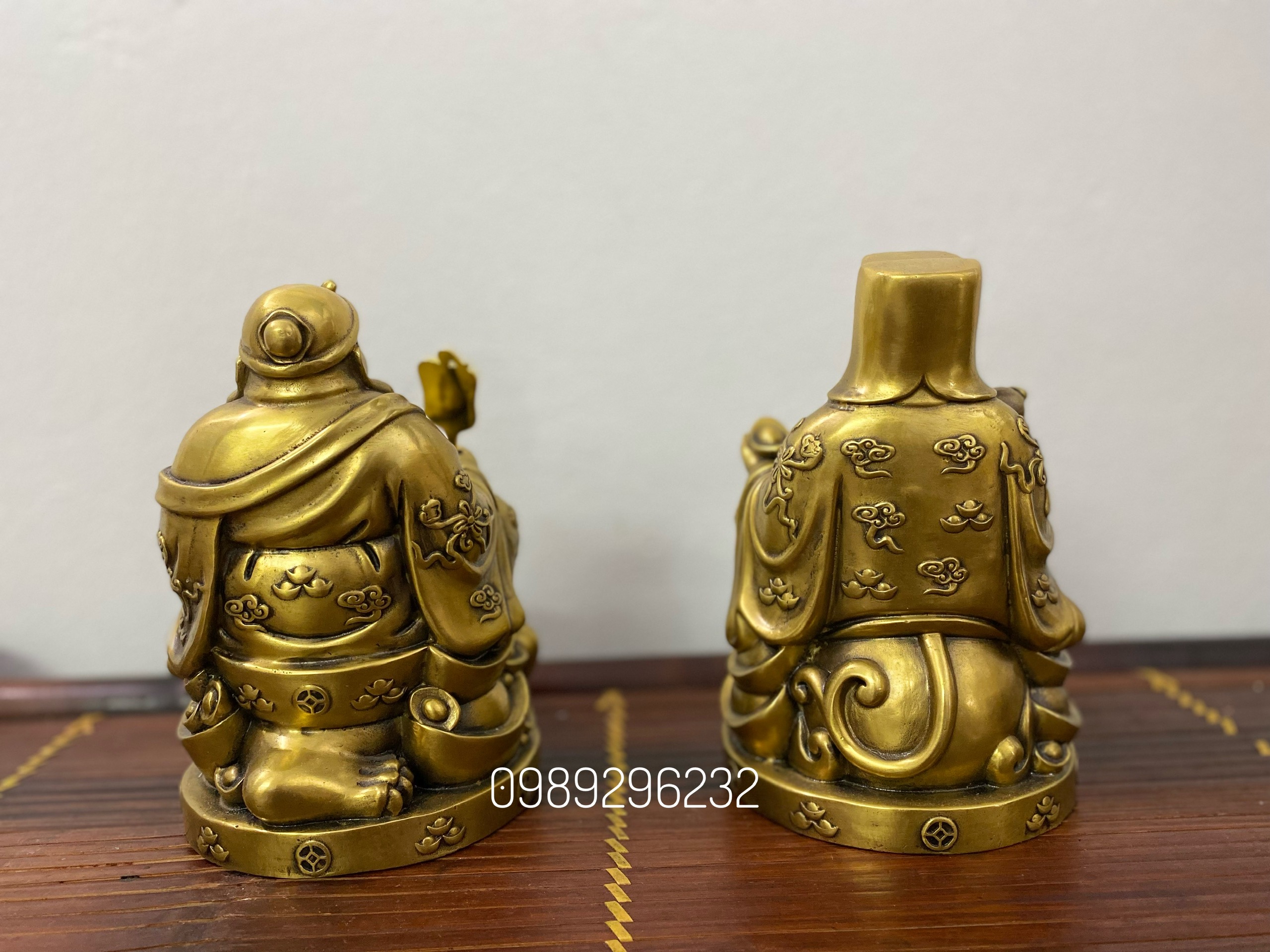 Bộ Tượng Ông Thần Tài Ông Địa bằng đồng