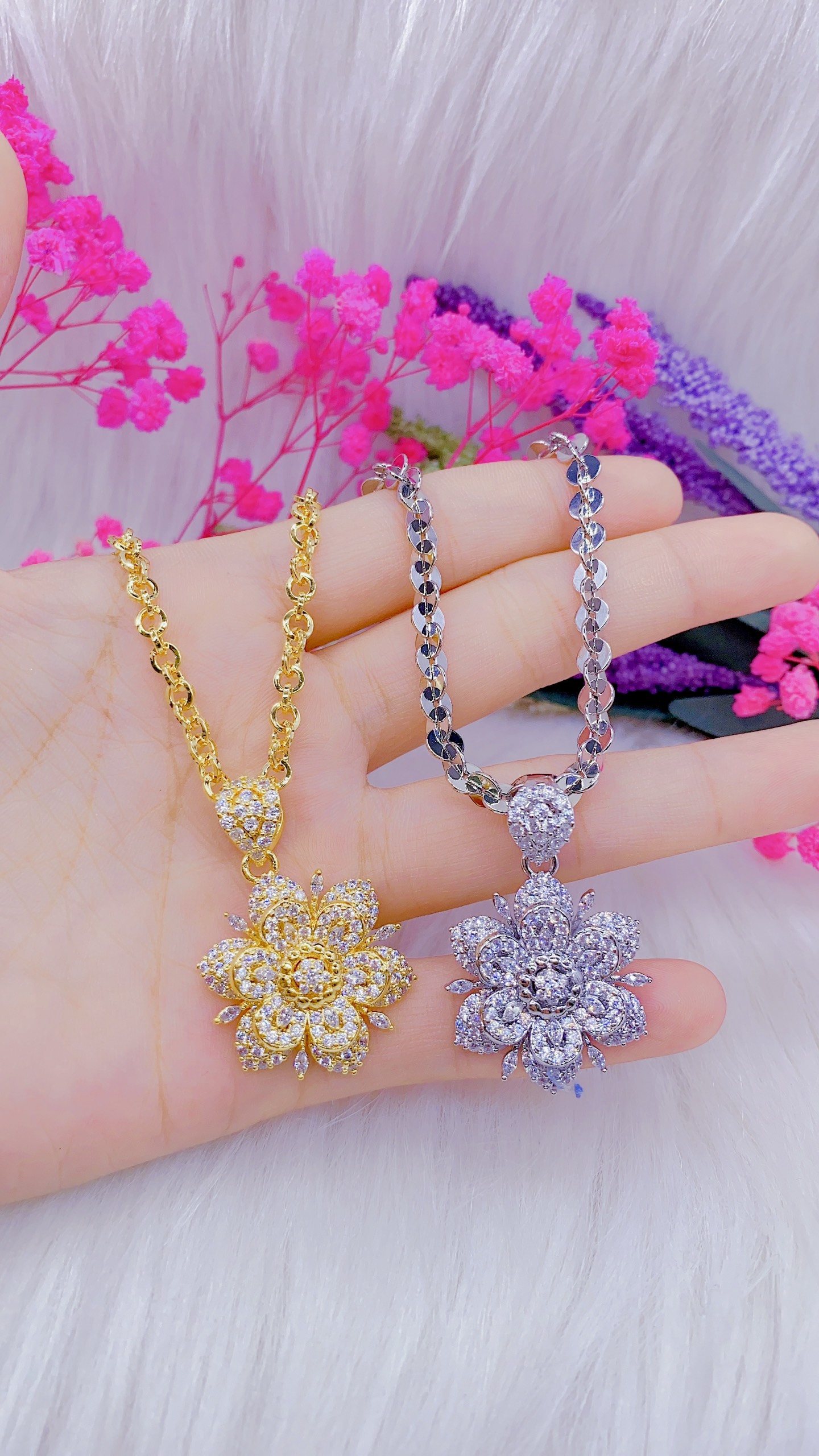 Dây chuyền xuping màu trắng