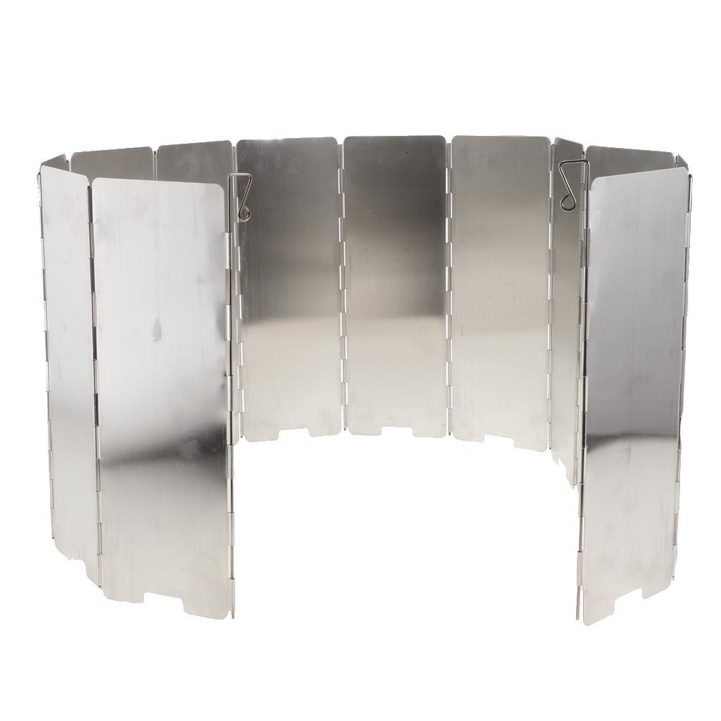Camp Stove Windscreen, Folding Windproof Shield for Camping, Backpacking, Outdoor Cooking | Gas, Propane, and Butane Canister